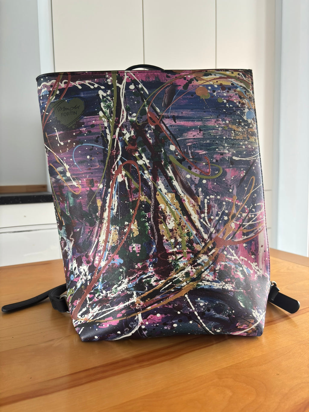 Sac à dos en cuir végan - Champagne