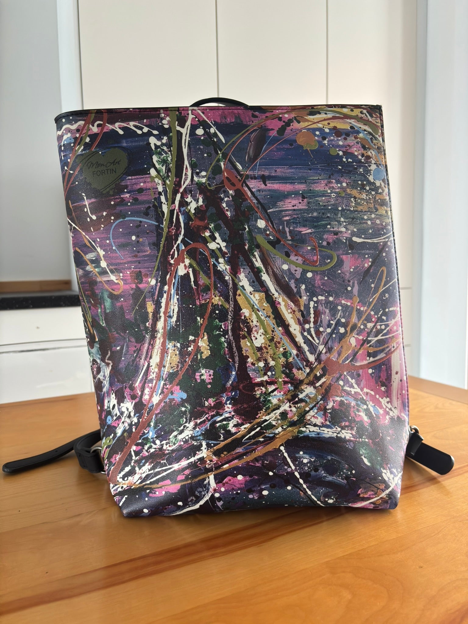 Sac à dos en cuir végan - Champagne