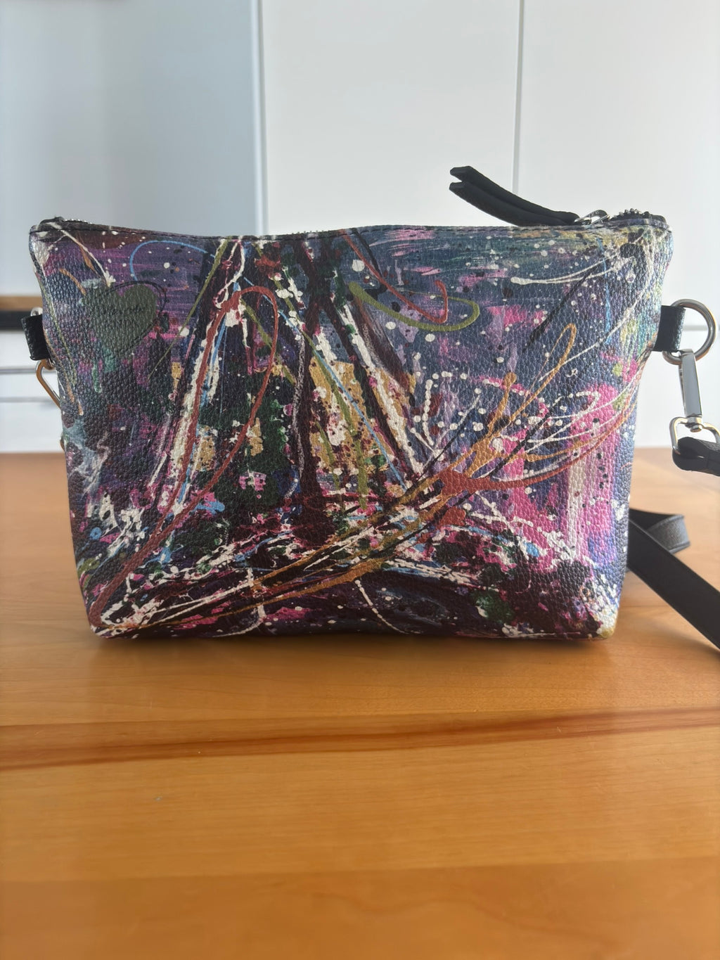 Sac bandoulière cuir végane - Champagne