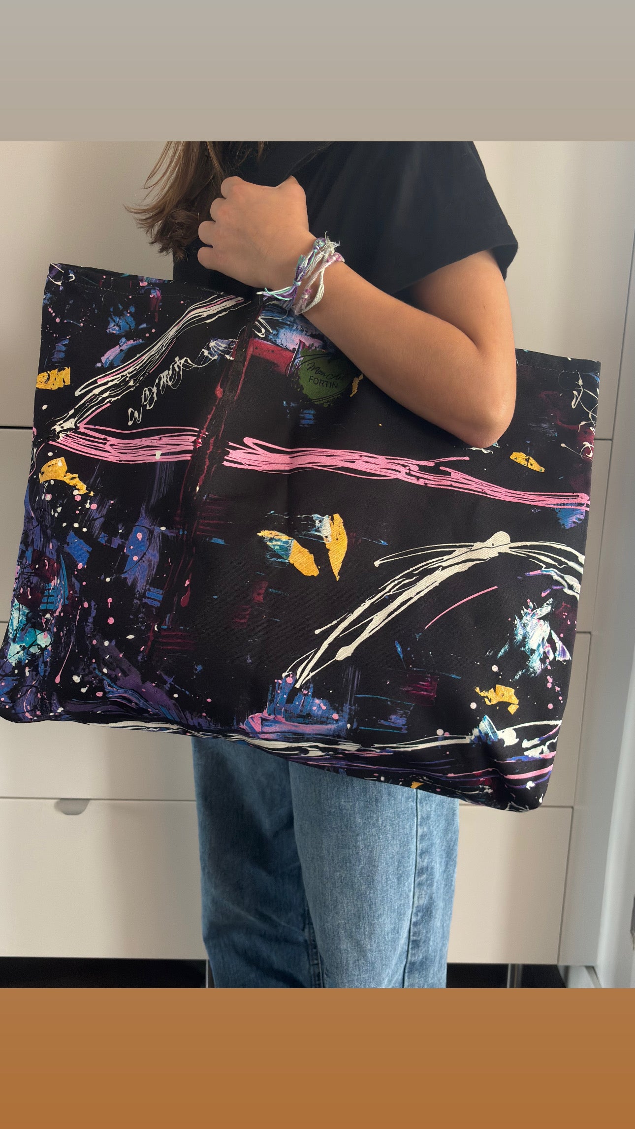 Sac classique coton - Tempête cosmique