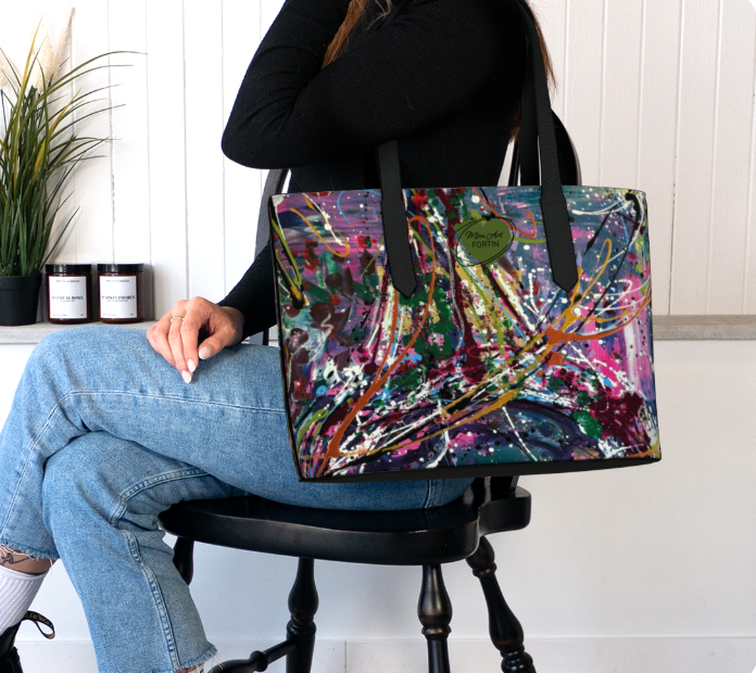 Sac en cuir végane – Champagne