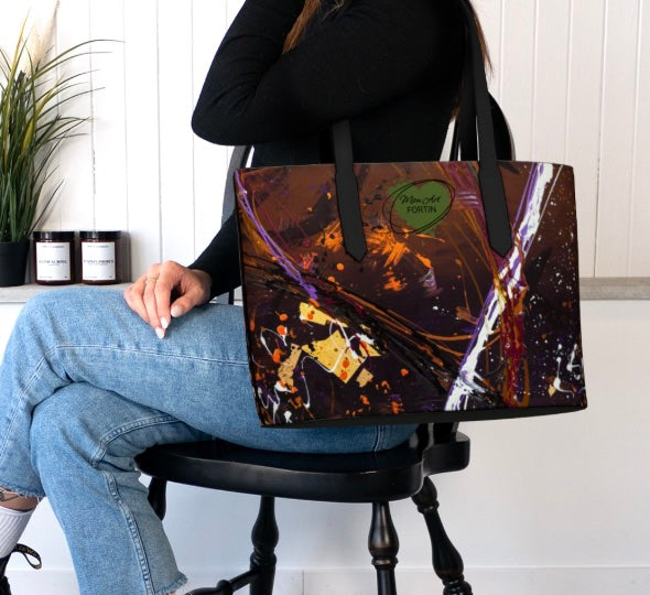 Sac en cuir végane – Équilibre fragile