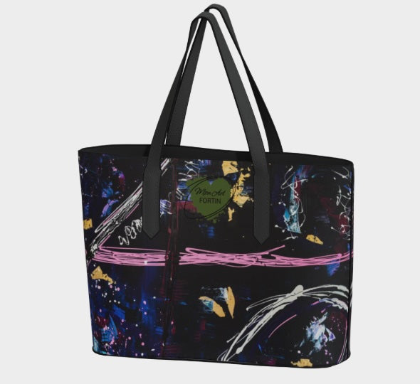 Sac en cuir végane – Tempête cosmique